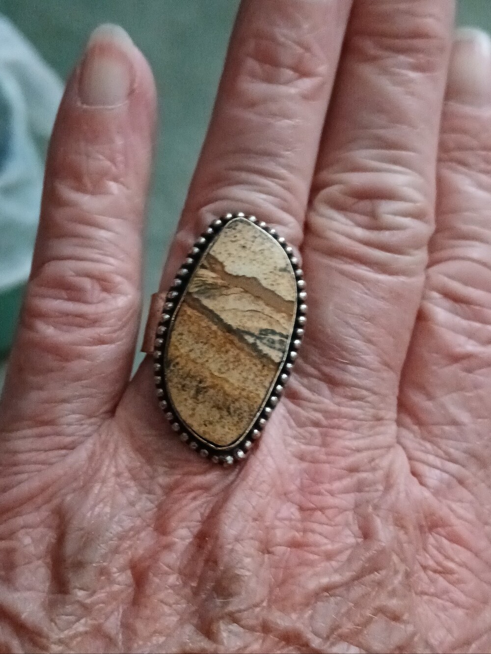 Picture Jasper Ring